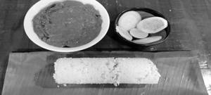 Puttu With Kadala Curry  And Salad Combo