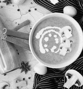Mushroom Cappuccino Soup