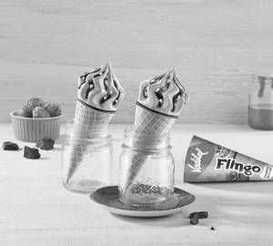 Strawberry Swirl Cake Flingo- Ice Cream Cone [120 Ml] (Pack Of 5)