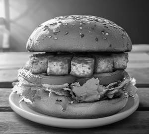 Crispy paneer burger.