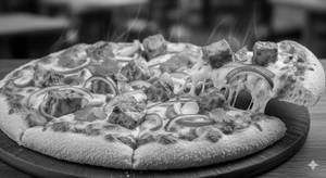Tandoori paneer pizza