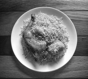 Chicken Biryani + Chicken 65 half plate