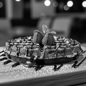 Belgian Dark Chocolate Waffle