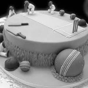 Cricket Photo Cake