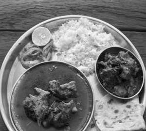 Mutton rice thali combo