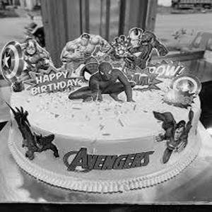 Avengers Photo Cake