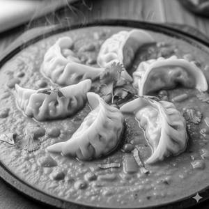 Gravy steamed momos [8 pieces]