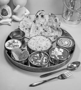Veg Premium Choice Of Bread Thali