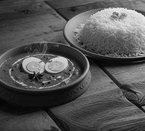 Egg Curry 2 Pcs + Rice
