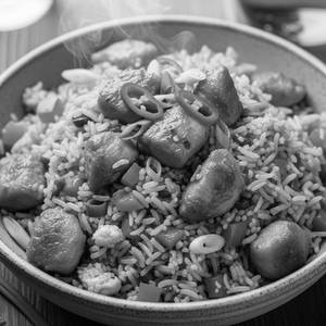 Schezwan chicken rice