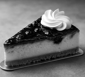 Blueberry Baked Cheesecake Slice