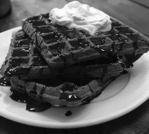 Dark Chocolate Waffles