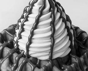 Nutella Cheesecake Swirl Waffle