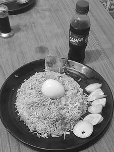 Egg Biryani With Cold Drinks