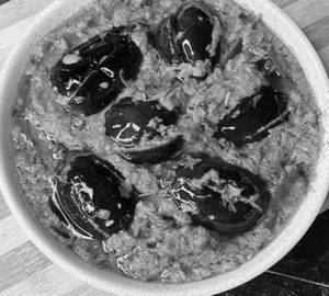 Bagara Rice+Gutti Vankaya (Serves One)