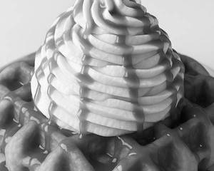 Salted Caramella Cheesecake Swirl Waffle