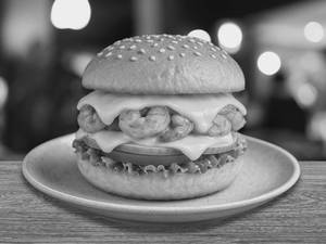 Butter Garlic Prawn Burger