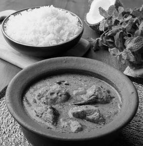 White Rice With Allapey Fish Curry