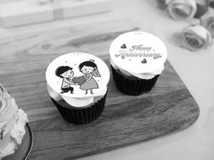 Special Anniversary Cupcake