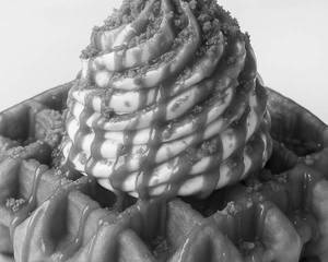 Biscoff Cheesecake Swirl Waffle
