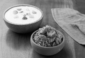 Curd Rice With Konju Kakkan Roast