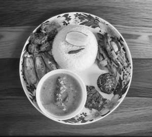 Ilish fish rice thali combo