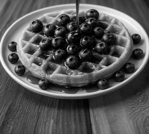 Blueberry waffle