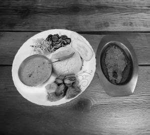 Katol Kalia Fish Rice Thali