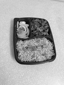 Veg Fried Rice With Gobi Manchurian Bowl + Salad