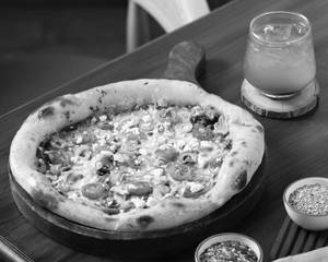 Pesto Feta And Veggie Pizza