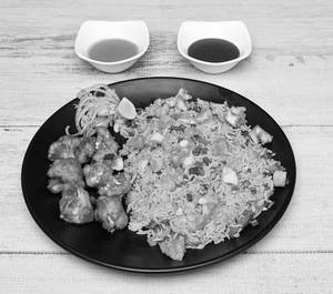 Chicken Fried Rice With Chilli Chicken