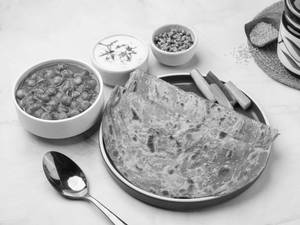 Chole Millet Paratha Meal