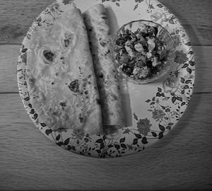 2 Chapati With Double Egg Burjee