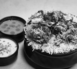 Mutton biryani [half] + Arsalan Special @Mutton gravy
                                                    