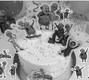 Eggless Motu Patlu Cake [500 Gm]