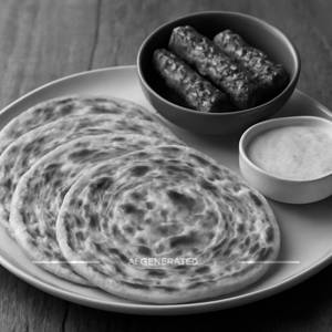 8 Beef Seekh + 4 Paratha