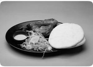 Quarter Chicken Tandoor With 1 Parotta
