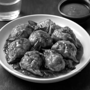 Chicken Chilli Basil Momos  (8Pcs)