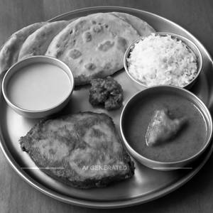 Surmai Thali ( 3 Chapati )