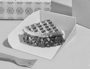 Choco Almond Brownie Waffle