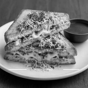 Sev Puri Cheese Toast Sandwich