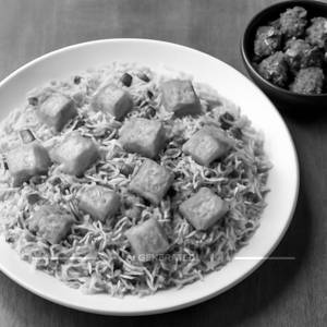 Paneer Fried Rice With Paneer 65 Dry