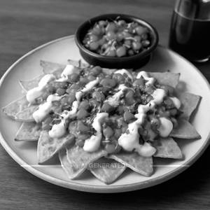 Firehouse Crispy Nachos With Mexican Salsa And Cream 