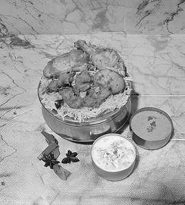 Spcl Biryani{1egg,6pc Of Chicken 65 & 2dum Peices}