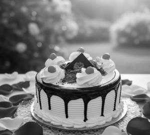 Blackforest Eggless Cake (500 gm).