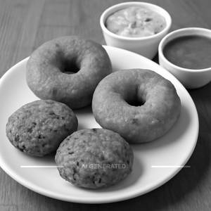 2 Medu Vada + 2 Dal Vada