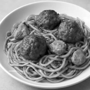 Chicken Spaghetti Pasta With Meat Balls