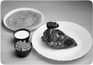 Quarter Chicken Shawaya With 1 Parotta
