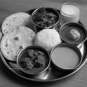 Special Kolhapuri Mutton Thali (3 Chapati)