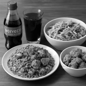 Half Chicken Rice + Half Chicken Noodles + Half Crispy + Coke 650 Ml